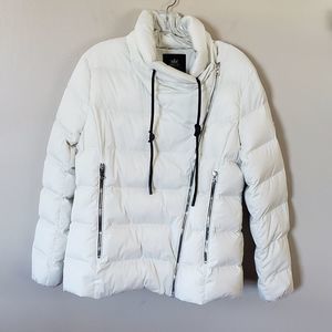 Orolay Women's White Puffer Down Blend Coat Size Medium